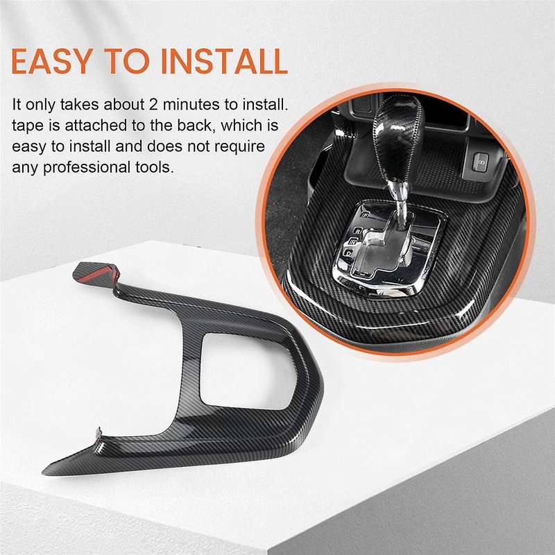Carbon Fibre for Navara Np300 2016-2019 Car Gear Shift Knob Frame Panel Decoration Cover Trim Stick