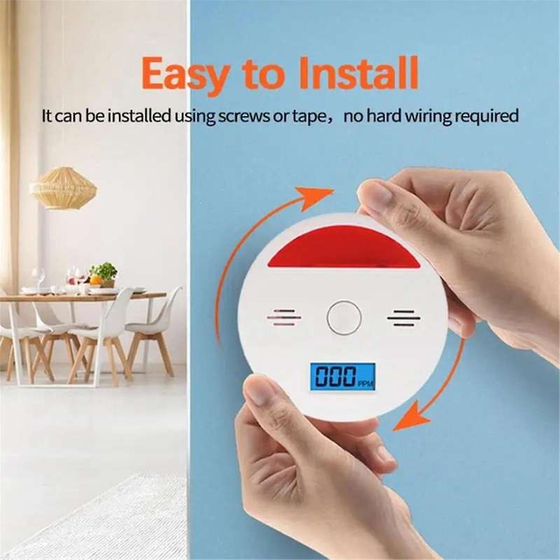 Carbon Monoxide Detector Sensor Alarm Household Honeycomb Gas Leakage Carbon Monoxide Monitoring Too