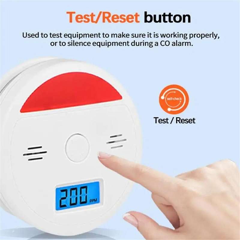 Carbon Monoxide Detector Sensor Alarm Household Honeycomb Gas Leakage Carbon Monoxide Monitoring Too