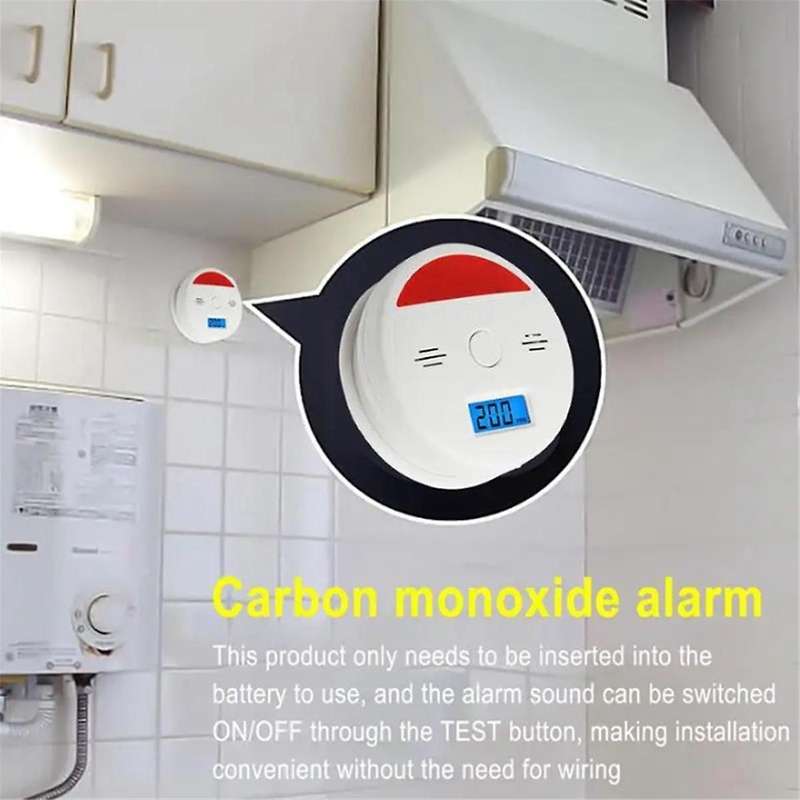 Carbon Monoxide Detector Sensor Alarm Household Honeycomb Gas Leakage Carbon Monoxide Monitoring Too