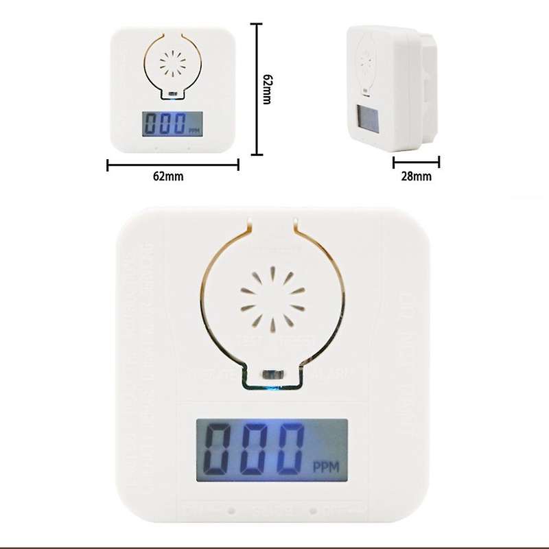 Carbon Monoxide Smoke Detector Alarm Poisoning Gas Warning Sensor Security Poisoning Alarm Lcd Photo