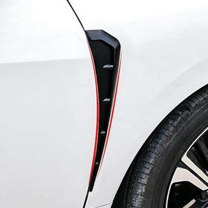 Carbon Pattern Car Side Vent Cover Decoration Side Wing Hood Intake Cover for