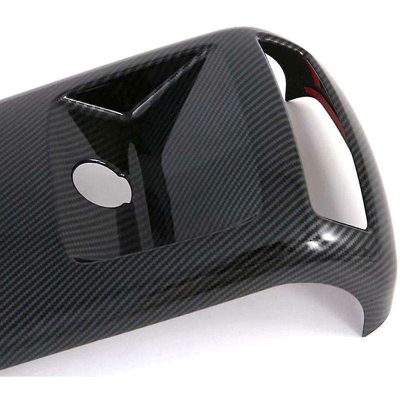 Carbon Style Full Coverage Rear Armrest Box A/C Air Outlet Vent Cover Trim for 2020