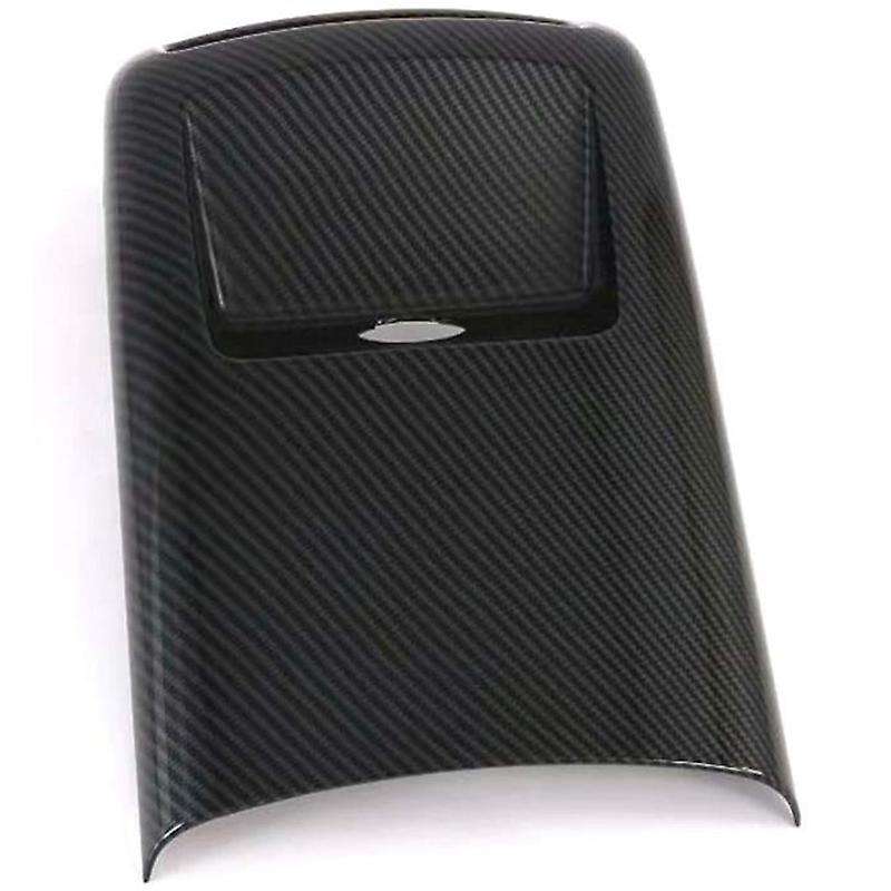 Carbon Style Full Coverage Rear Armrest Box A/C Air Outlet Vent Cover Trim for 2020