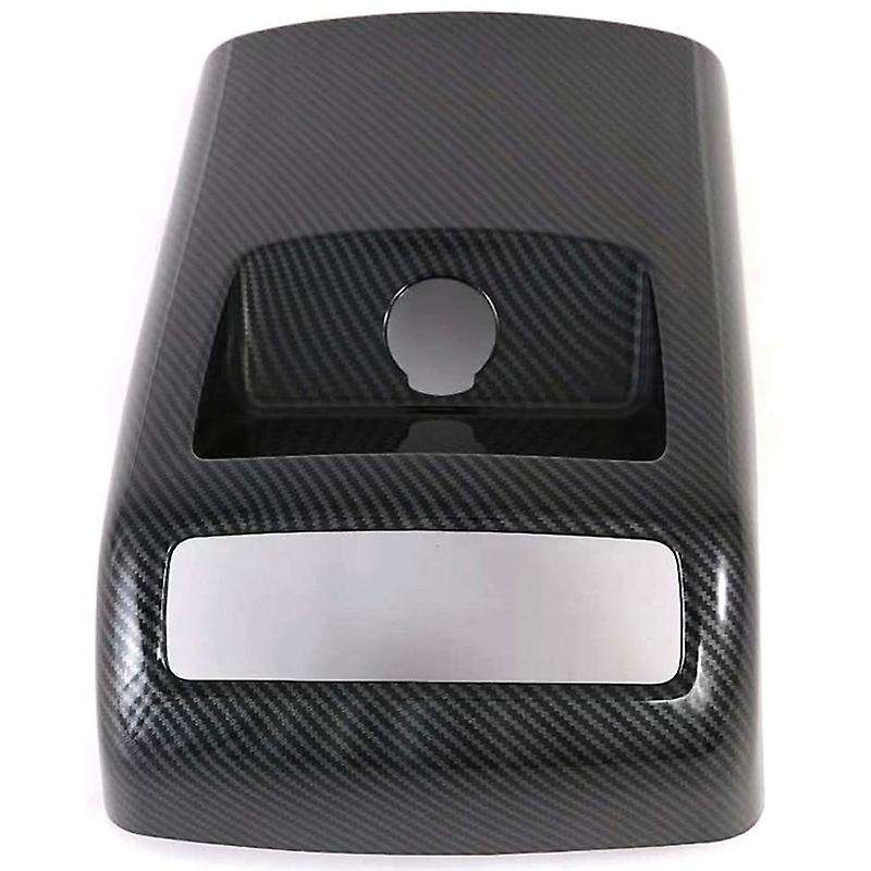 Carbon Style Full Coverage Rear Armrest Box A/C Air Outlet Vent Cover Trim for 2020