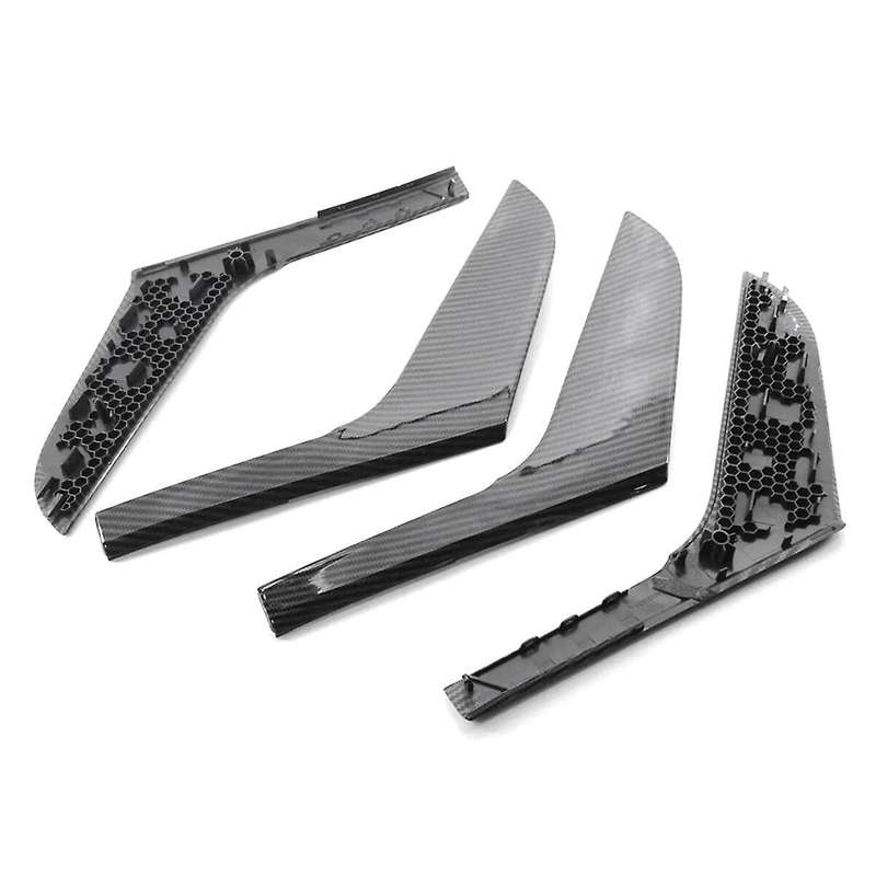 Carbon Style Set of Interior Door Trim for Pull Handle 5K4868039A 5K4868040A for Golf Mk6 2010-2013