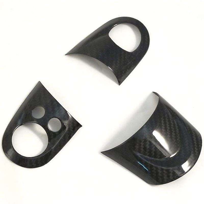 Carbon Steering Wheel Cover Trim Stick Steering Wheel Instrument Panel Cover Moulding for MINI COOP