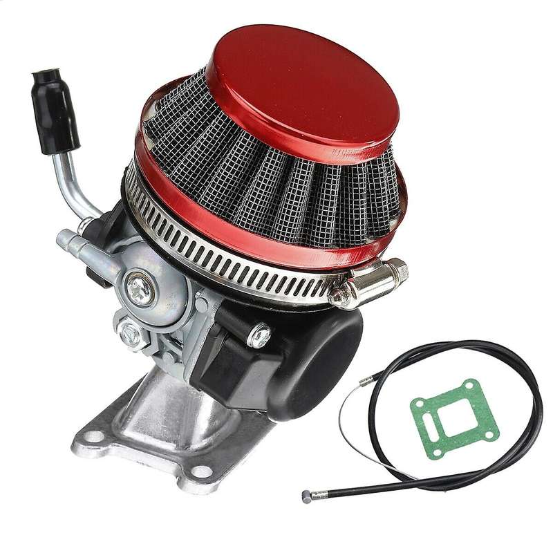 Carburetor Air Filter+Gasket Car Stack for 47Cc 49Cc Mini Moto ATV Dirt Pocket Bike