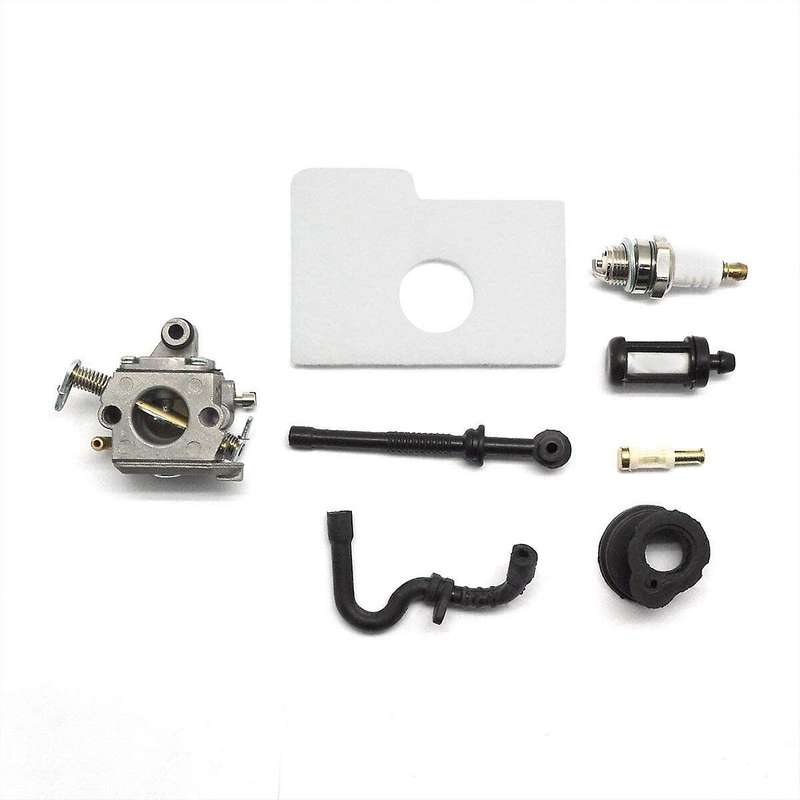 Carburetor Fits for Chainsaw 017 018 MS170 MS180 Ignition Coil Spark Plug Kit C1Q-S57 C1Q-S57A