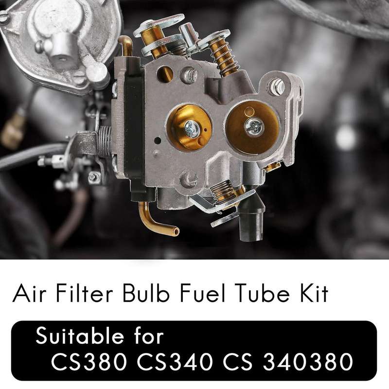 Carburetor Filter Bulb Fuel Tube Kit for CS380 CS340 340 380 Chainsaw Replacement Parts
