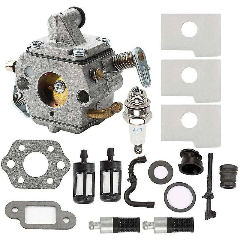 Carburetor with Air Filter Fuel Filter Spark Plug for MS180 MS170 017 018 Chainsaw Replace 1130 120
