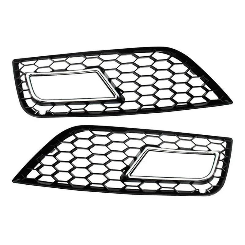 Carfog Lamp Bezel Mesh Grille Bumper Lower Mesh Grille Plating Trim Suitable for A4l B9 13-15 8k0807