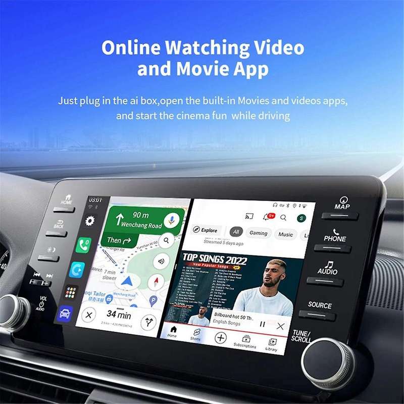 Carplay Ai Box Android Auto Wireless Carplay Adapter Open Car Multimedia Player Android13 System 2+