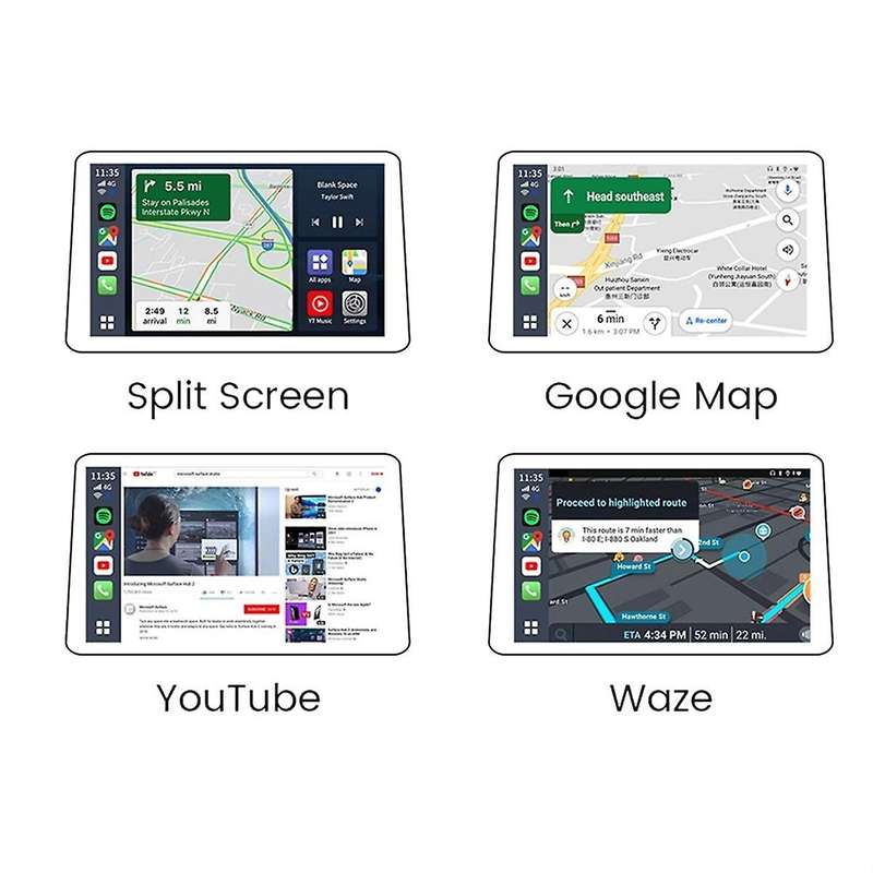 Carplay Mini Ai Box Wireless CarPlay Android 13 8+128G Auto Multimedia Player 4GLTE WIFI Audio GPS f