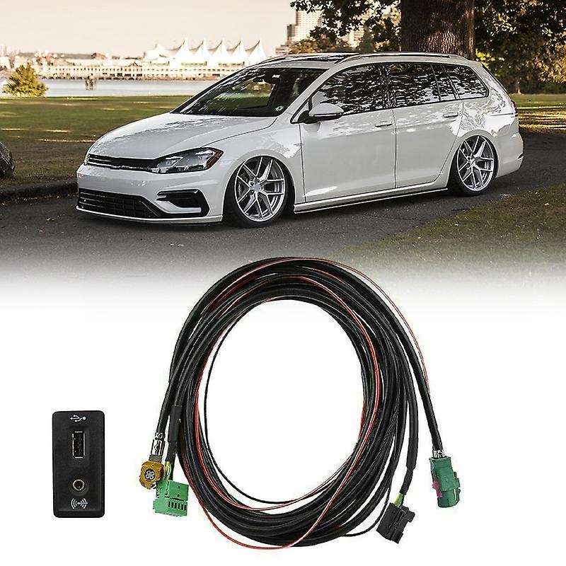 CARPLAY USB AUX CarPlay USB Install Plug Socket Harness for Golf 7 MK7 5QD035762E/J 5G0035222F /E 5G