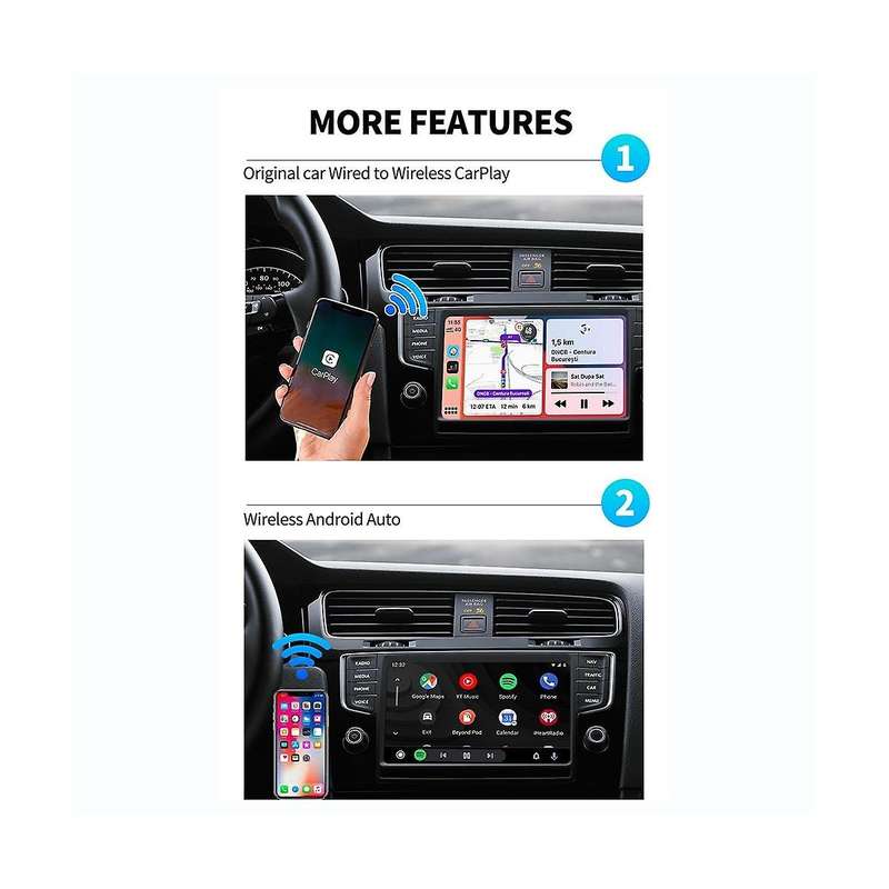 Carplay Mini Ai Box Andoroid 11 Wireless Carplay Android Auto for 4g Lte Gps Play
