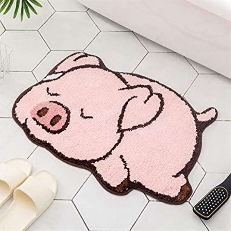 -cartoon Animal Shaped Mats Anti- Bathroom Mats Sitting Room Bedroom Doormats Area Rugs Bathmat