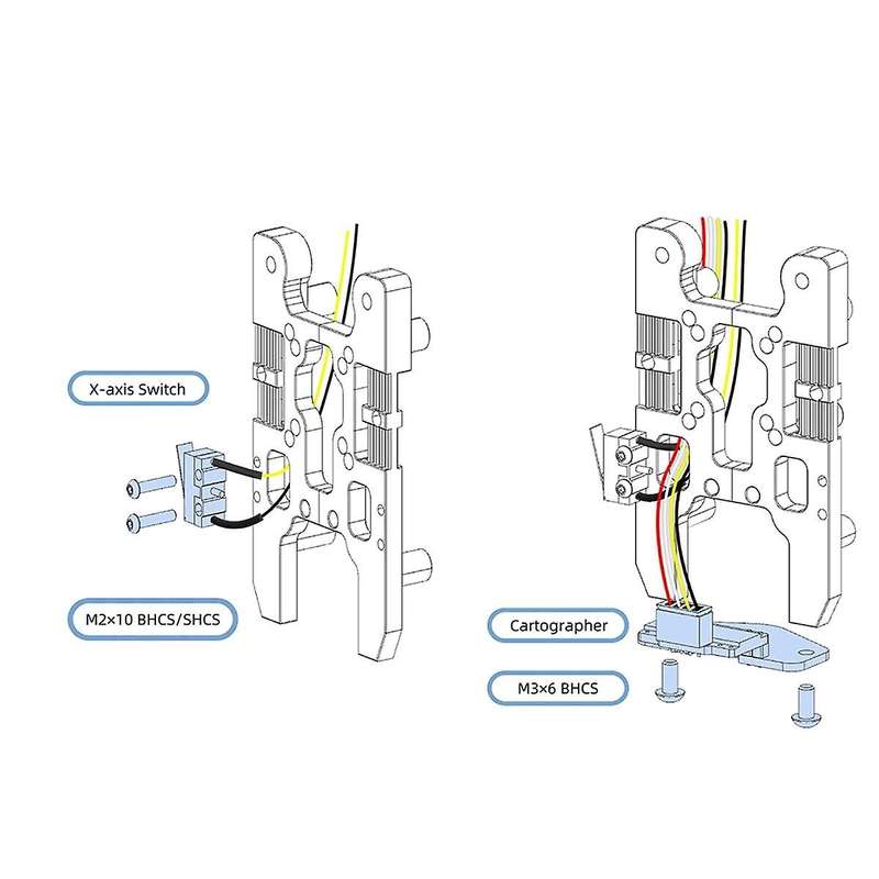 Cartographer IDM Scanner Levelling Sensor CNC Metal Bracket for VORON 2.4/Trident 3D Printer Beacon