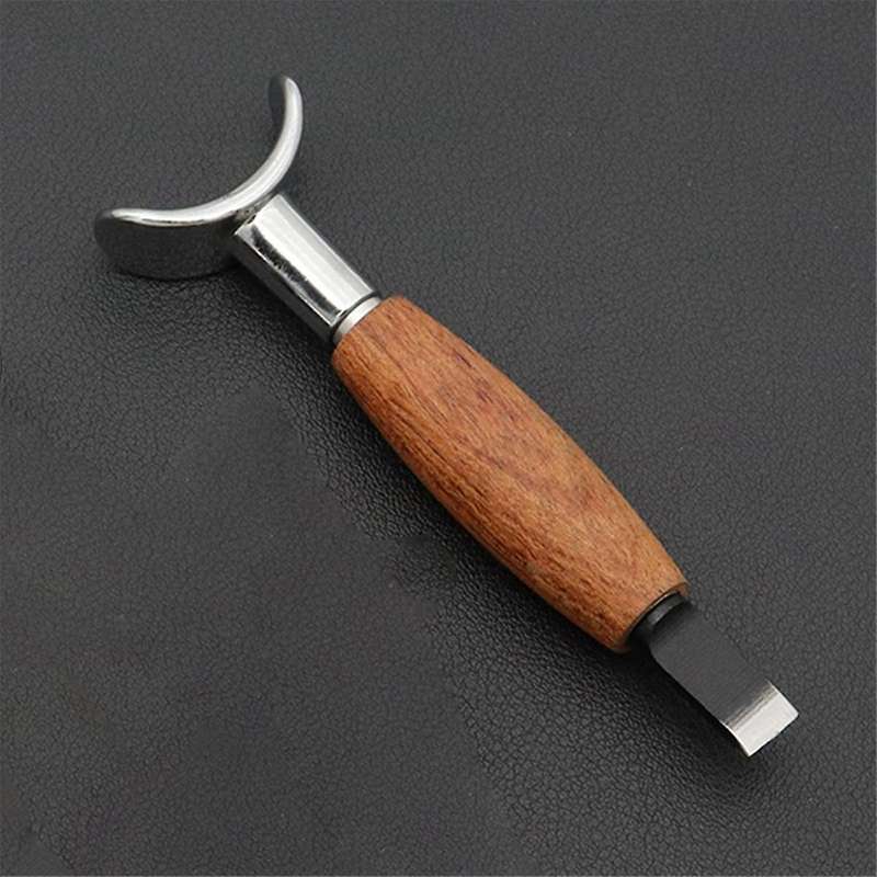 Carving Rotary Knife Handmade DIY Stainless Steel Pear Wood Handle with Adjustable Height Vegetable