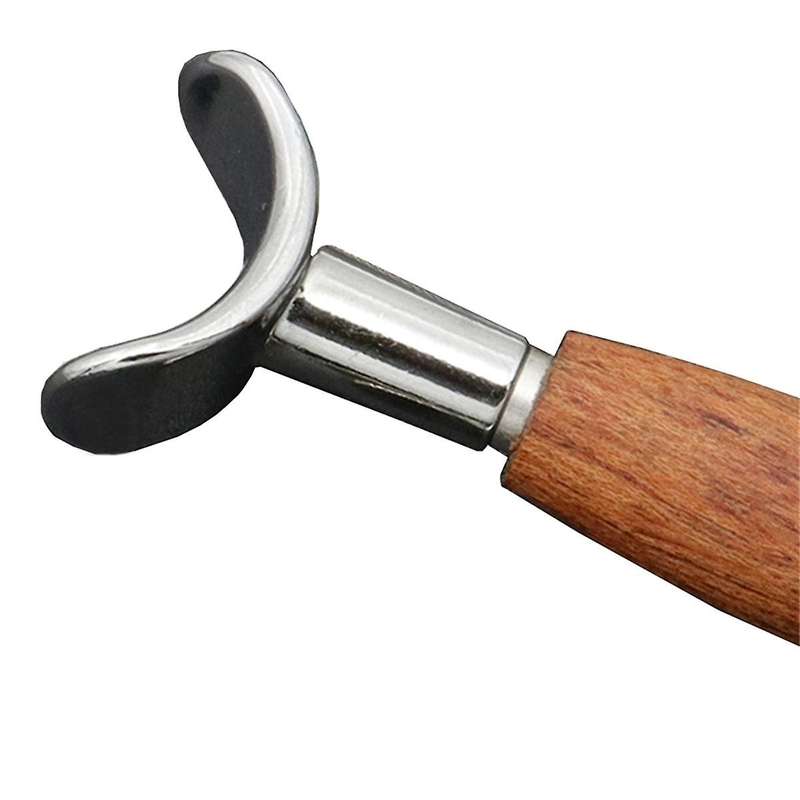 Carving Rotary Knife Handmade DIY Stainless Steel Pear Wood Handle with Adjustable Height Vegetable