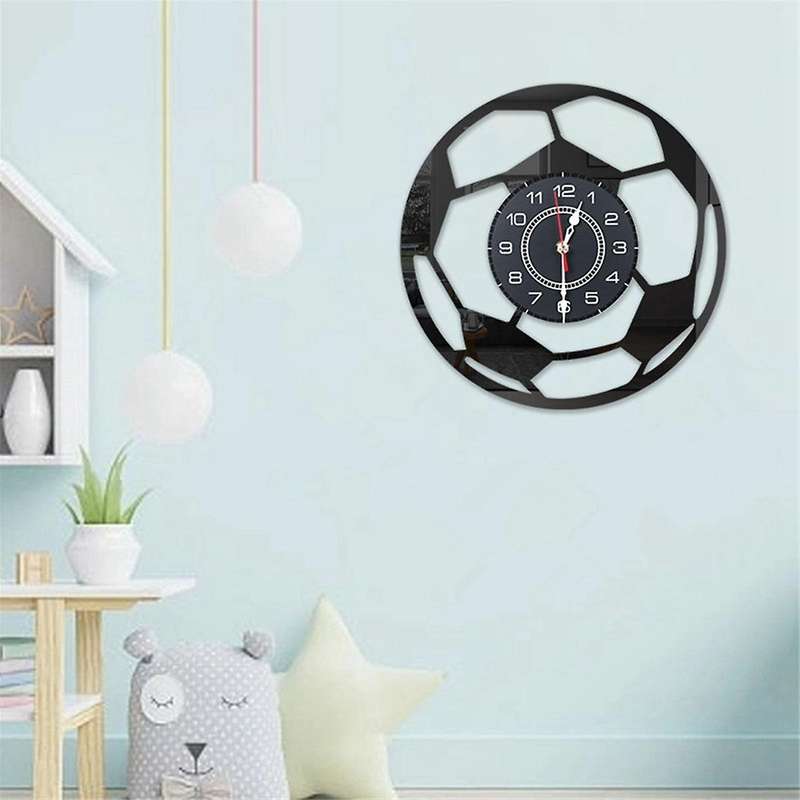 Cartoon Football Clock Fashion Simple Wall Clock Living Room Bedroom Wall Quartz Clock Wall Clock