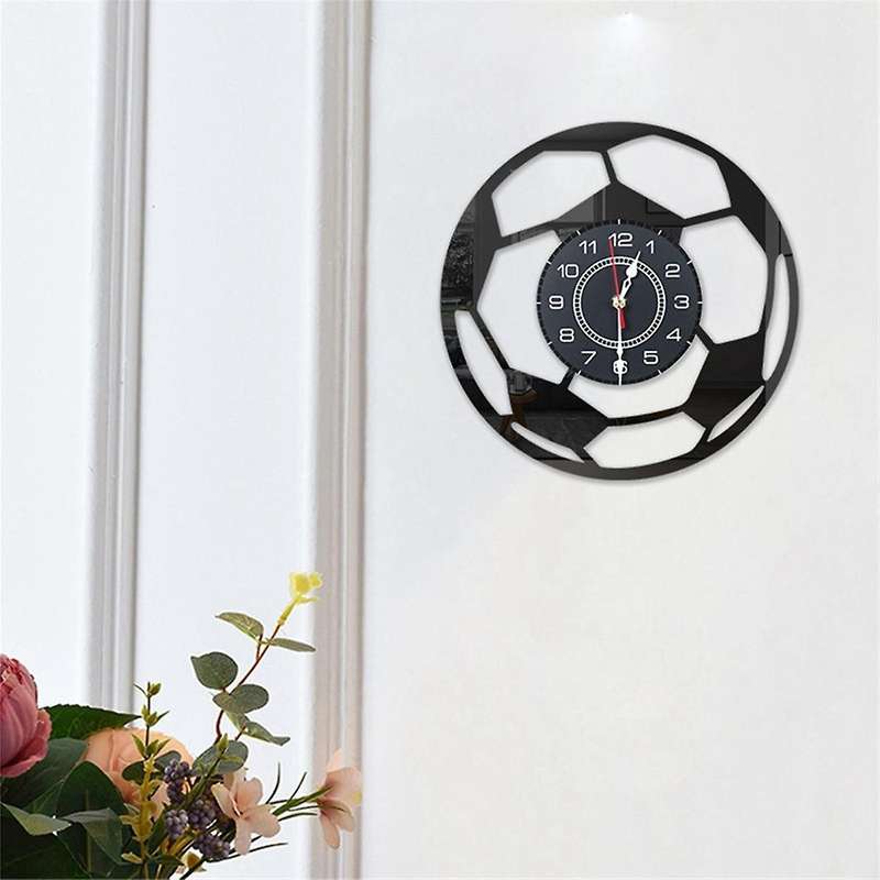 Cartoon Football Clock Fashion Simple Wall Clock Living Room Bedroom Wall Quartz Clock Wall Clock