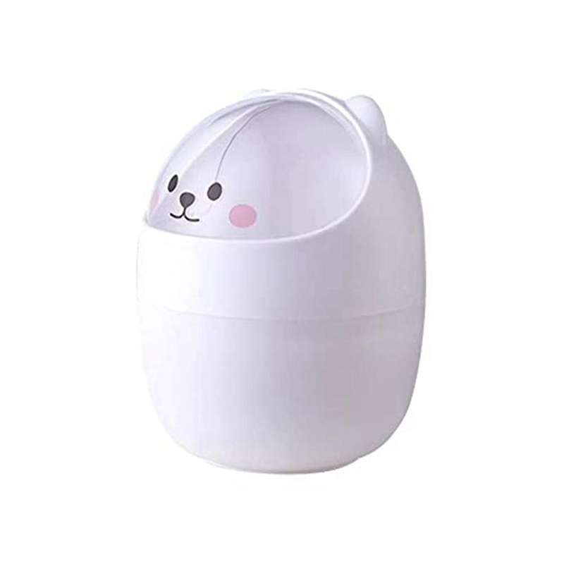Cartoon Desktop Trash Can Organizer Cute Mini Table Dining Storage Box Desk Decoration Household Dai