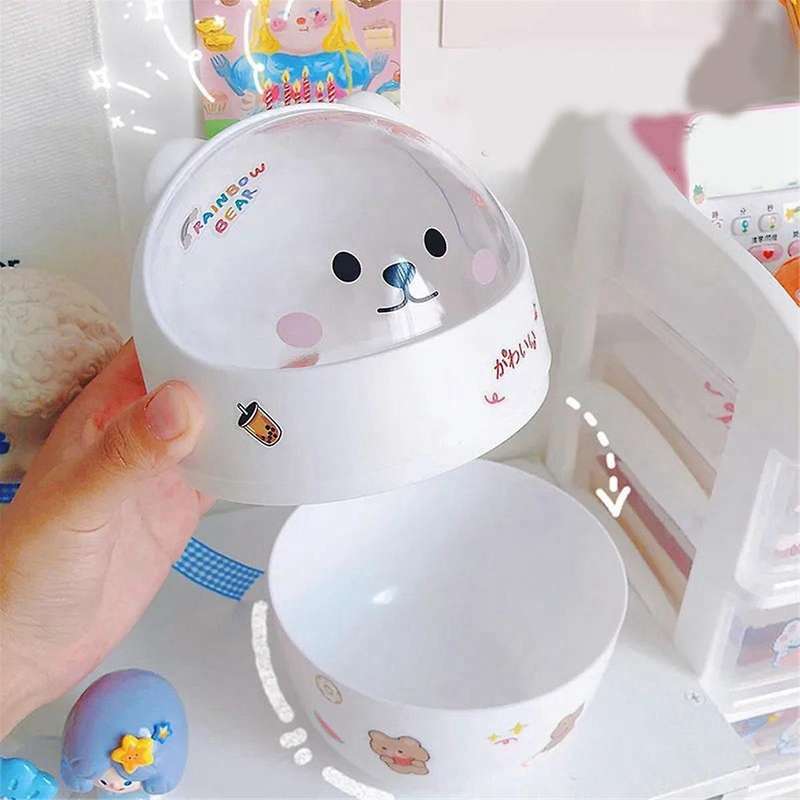 Cartoon Desktop Trash Can Organizer Cute Mini Table Dining Storage Box Desk Decoration Household Dai