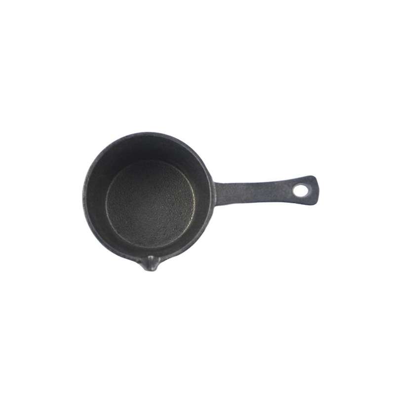 Cast Iron Dip Pan Mini Round Dip Pan for Outdoor BBQ Picnic 9.5cm