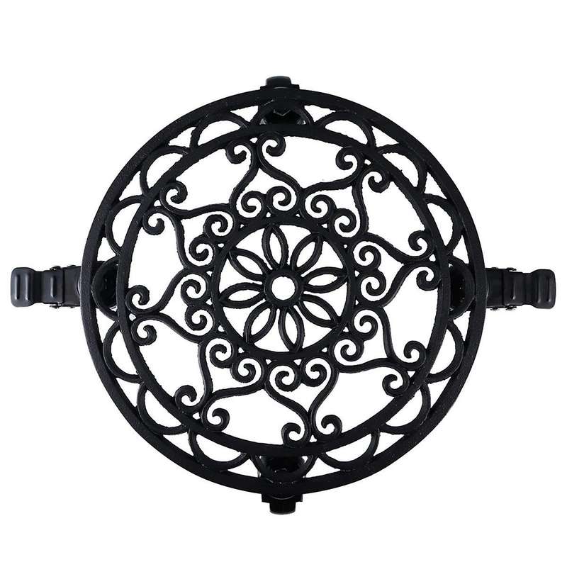 Cast Iron Plant 13 Inches, Rolling Plant Stand with Locking Wheels, for Moving and Supporting Heavy