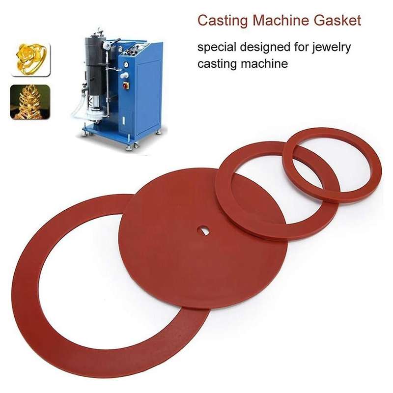 Casting Machine Gasket, 4pcs Casting Machine Gasket Rubber Gasket Jewelry, Jewelry Making Tools, Fo
