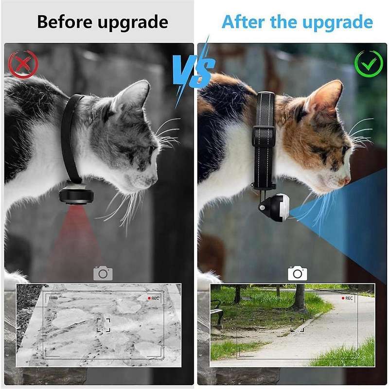 Cat Camera Collar Wireless Cameras with 170 Wide Angle Lens Stable Collar Camera Sport Action Camera