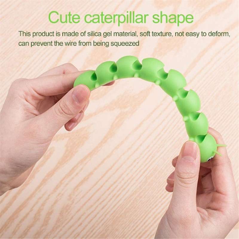 Caterpillars Cable Clip - Cord Organizer - Desk Organizer for Home Office Desk Car, Cubicle, Nights