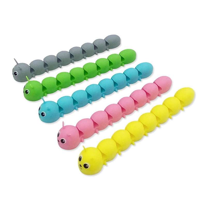 Caterpillars Cable Clip - Cord Organizer - Desk Organizer for Home Office Desk Car, Cubicle, Nights