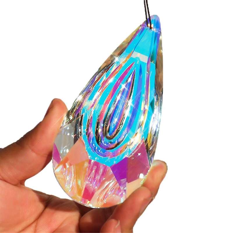 Catcher, 2-Pack Large Prismatic Light Catcher Window Hanging Decorative Rainbow Maker