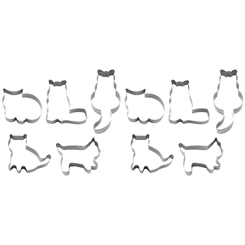 Cat Shaped Aluminium Baking Cake Mould Cookie Cutter Mold Sugarcraft Baking Accessories