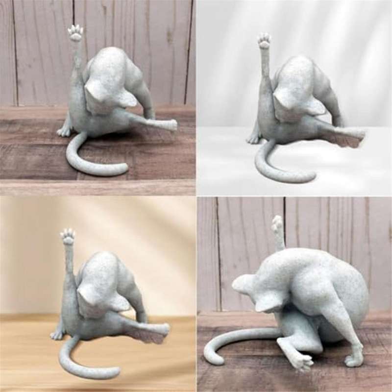 Cats Sculpture Funny Cats Figurine, Cats Figurines for Cats Lovers, Cats Statues Home Decor, Cats Gi