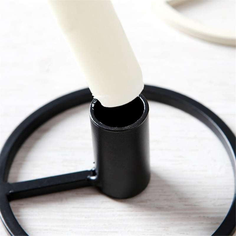 C-Candle Holders, Retro Candlesticks, Metal Geometric Vintage Candle Sticks Holder for Tables Centre