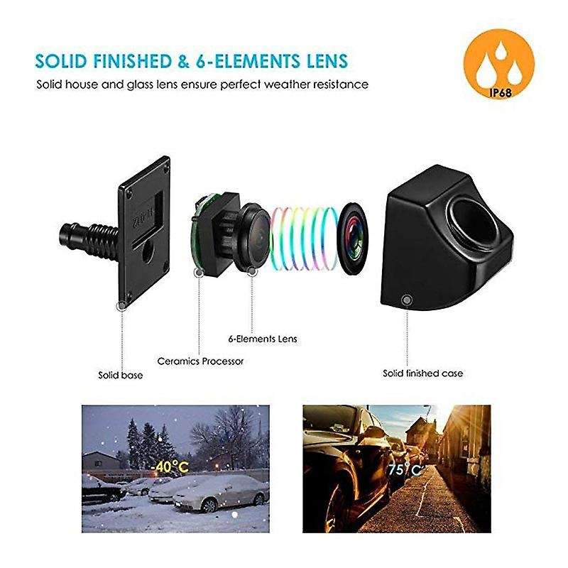 CCD HD Night Vision Waterproof Front View Camera Forward Logo Camera for - A1 A3 A4 A5 A6 Q3 Q5 TT F