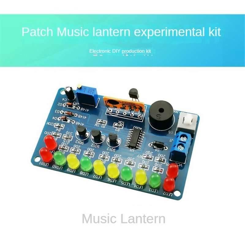 CD4060 SMD Music Lantern Circuit Kit Music Light Circuit Board Electronic DIY Skill Training In-Line