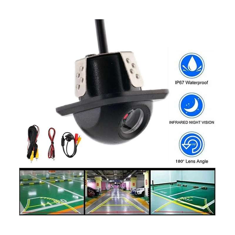 Ccd Fisheye Lens Car Camera Rear View Wide Angle Reversing Backup Camera Hd Night Vision Auto Parki