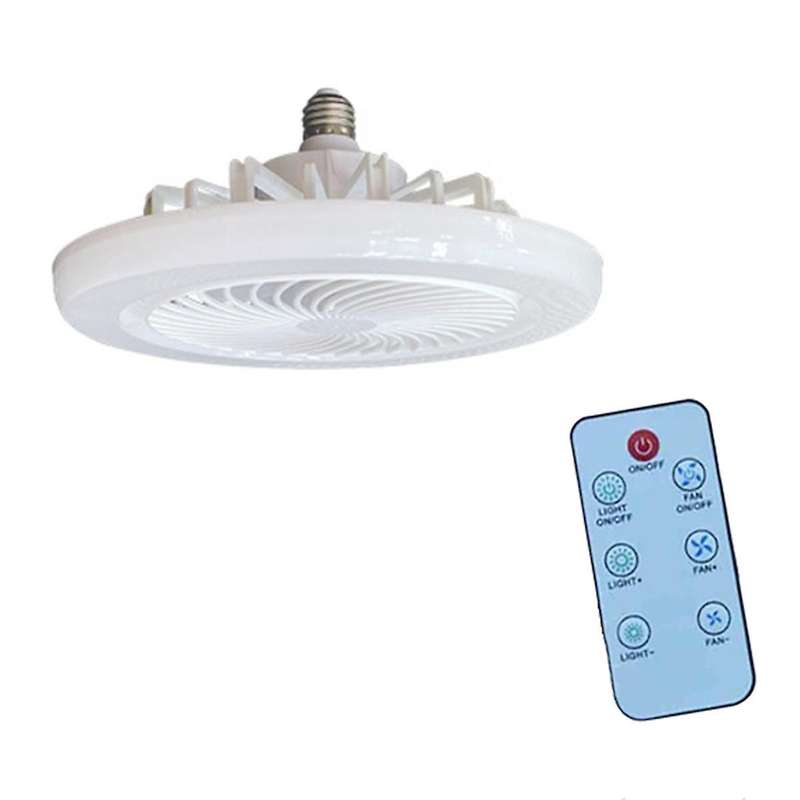 Ceiling Fan with Lights Low Profile Flush Mount Ceiling Fan E27 Bedroom Fan Light Smart Electric Fa