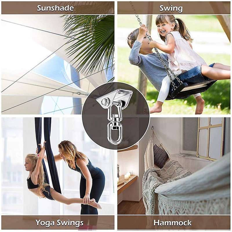 Ceiling Hook Hanging Chair Swing Spring 360 Rotatable Ceiling Bracket 450KG Swing Suspension Hook Pu