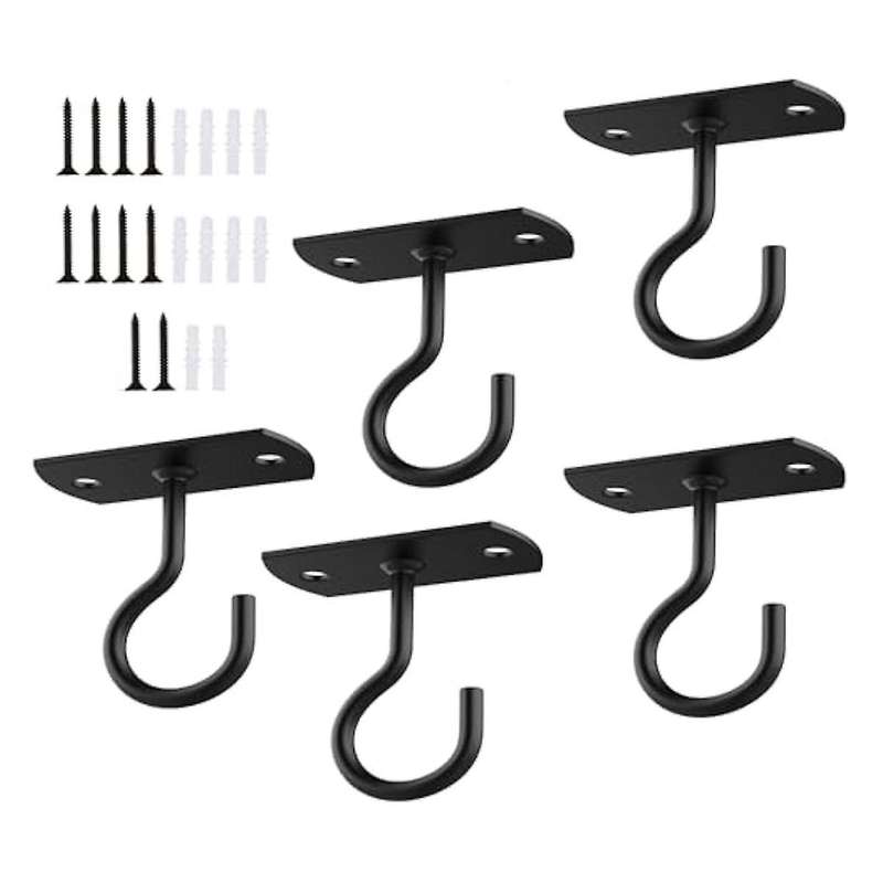 Ceiling Hooks for Hanging Plant,Wall Hook for , Flower Basket, Wind Chimes, Lanterns, Lights, Bird F