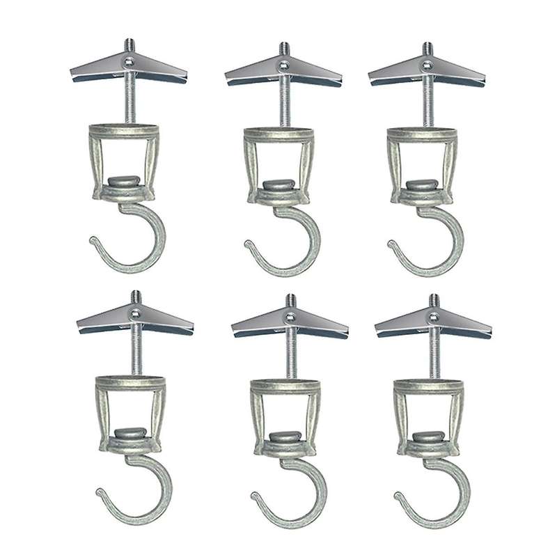 Ceiling Hooks for Hanging Plants 6 PCS ,Metal Plant Hooks, Screw in Hooks for Hanging Birdfeeders, L