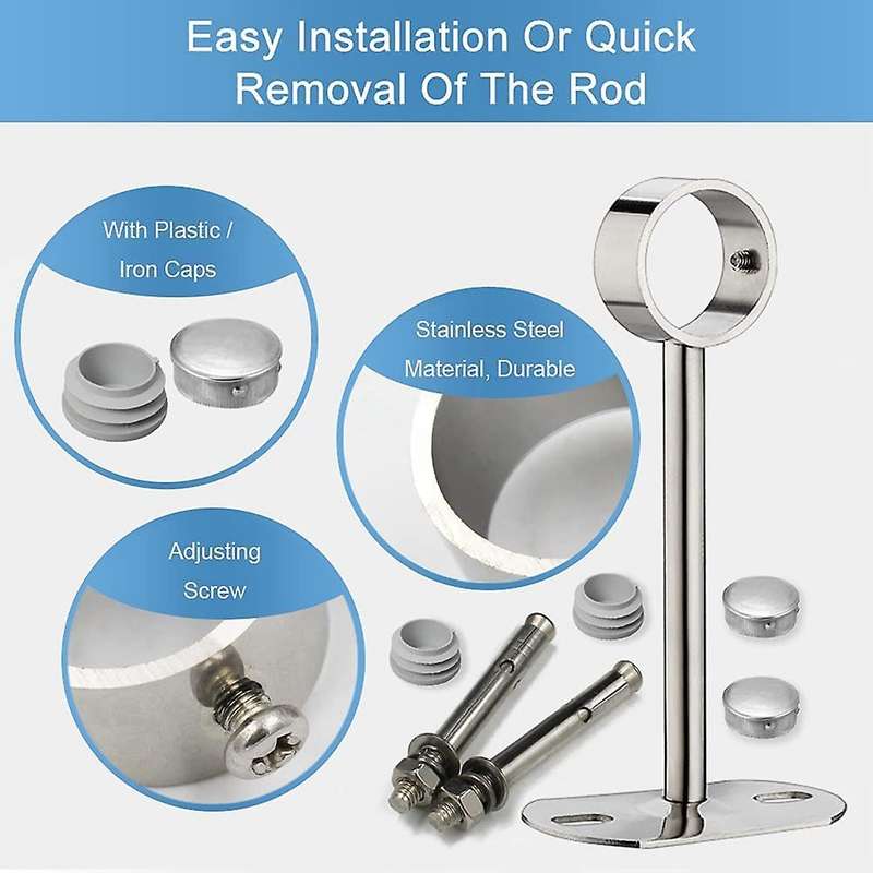 Ceiling-mount Bracket, Pipe Bracket, 32mm Dia, Rod Lever Support Holder Pipe Flange Socket 2pcs(100