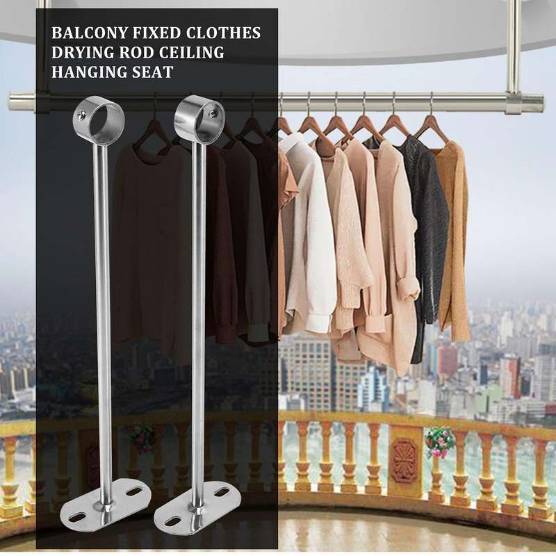 Ceiling-mount Bracket, Wardrobe Pipe Bracket, 25mm Dia, Wardrobe Rod Lever Support Holder Pipe Flan