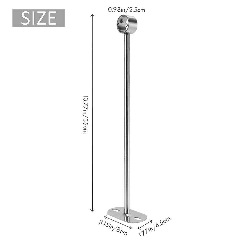 Ceiling-mount Bracket, Wardrobe Pipe Bracket, 25mm Dia, Wardrobe Rod Lever Support Holder Pipe Flan