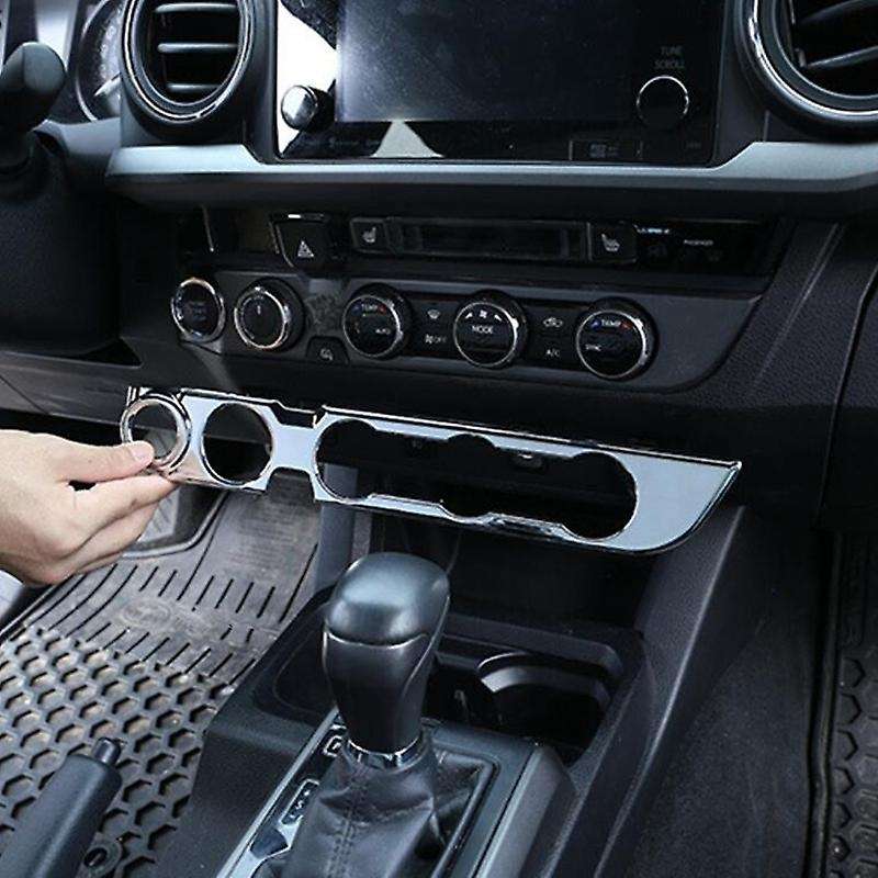 Center Console A/C Knob Control Switch Panel Cover Trim for 2016-2020, with Start Button Red