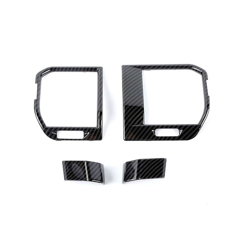Center Console Air Conditioning Vent Trim for 2021 2022 2023 Interior Accessories (ABS Carbon Fiber)